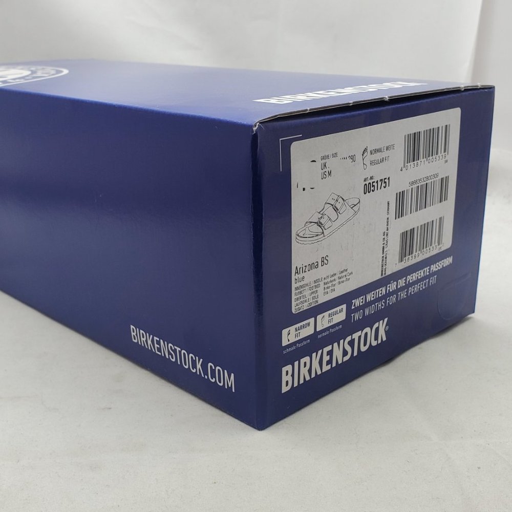 Birkenstock Arizona Sandal Birko-Flor Regular Blue  - Model 51751 Various Sizes - Picture 3 of 7
